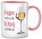Seness Kaffee weil es für Wein zu früh ist Tasse mit Spruch lustig, Kaffeetasse Witzige Alkohol Geschenke für Frauen, Geschenk beste Kollegin Abschied, Freundin Abschiedsgeschenk Kollegen (Weißwein)