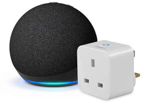 Echo Dot (5th generation) | Charcoal + Sengled Smart Plug, Works with Alexa - Smart Home Starter Kit