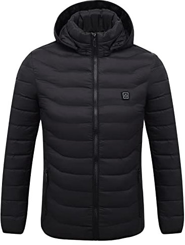 Veste Chauffante Homme Veste Chauffant USB Modes De Chauffe Chauffage Rapide,Manteau Doudoune Veste Capuche avec 8 Zones de Chauffé pour La Chasse en Plein Air, Ski, PêcheL'extérieur Pas Cher