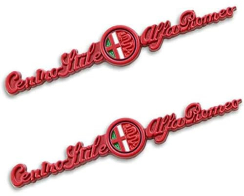 Auto Emblem für Alfa Romeo 147 156 159 Giulietta Giulia Mito GT Stelvio Auto Front Motorhaube Kofferraum Grille Aufkleber Logo Abzeichen Badge Abziehbilder 3D Metall Auto Ersatz Tuning Zubehör