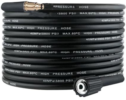 15M Tubo Flessibile ad Alta Pressione per Kärcher, Baionetta a tubo femmina M22 per Karcher K2 a K7 Tubo flessibile ad alta pressione per l'utilizzo in casa e in giardino