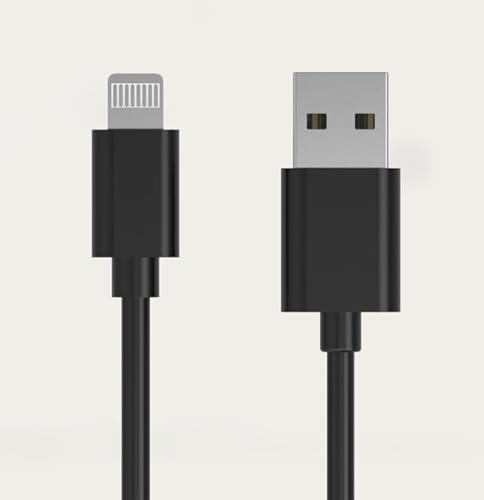 Green Joy Câble Charge et Data USB/iPhone Lightning 5V / 2A - 1m - SANS EMBALLAGE - Noir