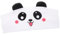 Veemoon foulard musicale maschera per dormire a forma di panda fasce di panda cuffie cablate per neonati fascia facciale copertura per gli occhi in peluche per ragazze Poliestere