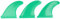 ETAINGYEUN Surfboard Fins PVC Thruster Fins für Lange Board -Benutzer (Grün)