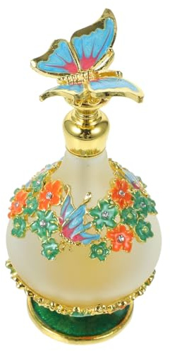 Zerodeko Profumo Vintage in Vetro Satinato con Collo Sottile e Tester Ricaricabile per Essenziali e da Viaggio Elegante Design per Regali e Occasioni Speciali