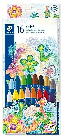 STAEDTLER Noris 2240 C16 - Caja 16 Ceras Noris, colores surtidos