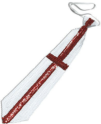 Bristol Novelty BA876 St George Krawatte mit Pailletten, Herren, Mehrfarbig, Einheitsgröße