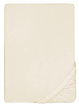 biberna Frottee-Stretch-Spannbetttuch 0012344 Natur 1x 90x190 cm - 100x200 cm