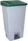 Denox 23400 - Contenedor basura selectivo con pedal y ruedas, color verde, talla 120 L