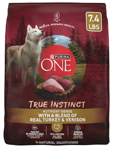 Purina ONE True Instinct With A Blend Of Real Turkey and Venison Dry Dog Food - 7.4 lb. Bag