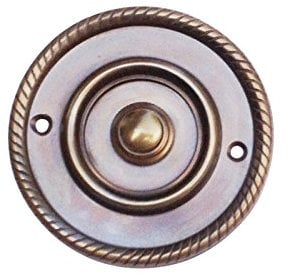 Klingel Klingeltaster Messing antik #K22-A