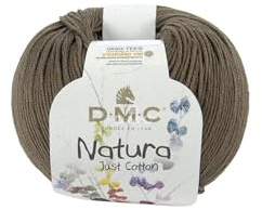 DMC Natura Yarn, 100% Cotton, Tropic Brown (N22), 50g