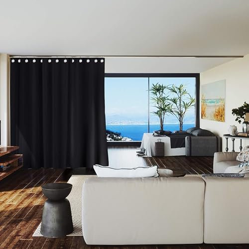 RoomDividersNow schwer belastbare RaumteilervorhŠnge 243 cm Hoch x 457 cm Breit (Mitternachtsschwarz)