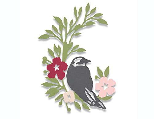 Sizzix Thinlits Stanzschablone-Singvogel von Debi Potter, Stahl, Multicolour, 23.8 x 10.1 x 0.2 cm
