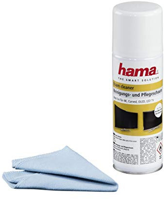 Hama Reinigungs- und Pflegeschaum 200 ml mit Tuch