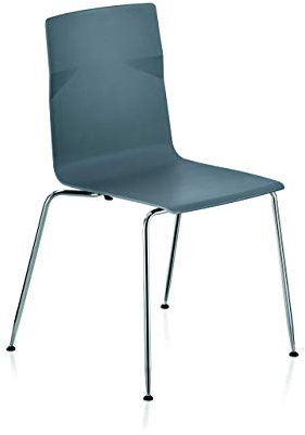 Sedus meet chair Stuhl, Designstuhl, Vierfuß, Wohnzimmerstuhl, Esszimmerstuhl Anthrazit 53 x 54 x 84 cm