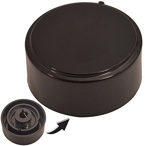 SPARES2GO Drehknopf Schalter für Hotpoint-Ariston Ceranfeld (schwarz)