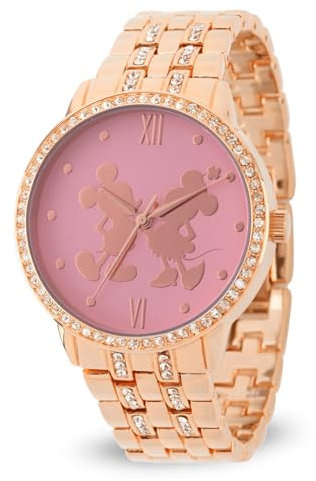 Disney Women's Mickey Analog-Quartz Watch with Alloy Strap, Rose Gold, 20 (Model: WDS000680)