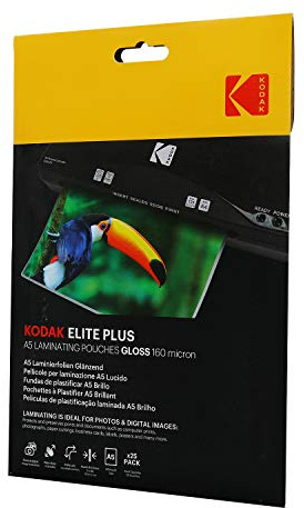 KODAK | Size A5 Laminating Pouches | Pack of 25 | 160 Micron Thickness | KODAK Brand Quality