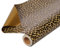 American Greetings Wendbares Geschenkpapier Jumbo-Rolle für Geburtstage, Muttertag, Vatertag, Abschluss und alle Anlässe, Leopard und Gold (1 Rolle, 175 m²)