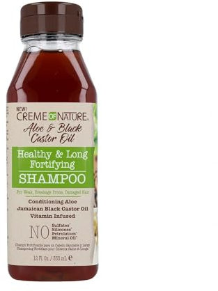 Creme of nature aloe & black castor fortifying champú 355 ml