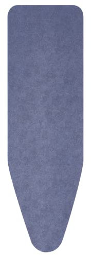 Brabantia Housse pour Table à Repasser B, 124 X 38 cm - Coton, Mousse 4 mm & Feutre 4 mm – Denim Blue