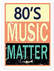 Aufkleber Vinyl 80er Jahre Musik Matters Party Liebhaber Retro Stil Blasenfreie Aufkleber