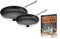 Tefal Jamie Oliver by Cook's Direct On Pfannen-Set 24/28 cm, Rezeptheft, Antihaft, Induktion, Backofenfest, Edelstahl, Genieteter Griff, E304S2.TOG