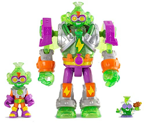SUPERTHINGS Mega-K Superbot – Articulated Villain Robot with Combat Accessories, 1 Exclusive Kazoom Kid and 1 Exclusive SuperThing