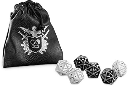 GoDice RPG Set - Verwandeln Sie GoDice (D6) in verbundene polyedrische Würfel für Online- und Offline-Rollenspiele. Kompatibel mit DND-Plattformen wie Roll20, Foundry & Discord
