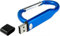 PENDRIVE Clé USB 3.0 Mousqueton 32 64 128 256 Go MÉMOIRE A09 (Argent, 128 Go)