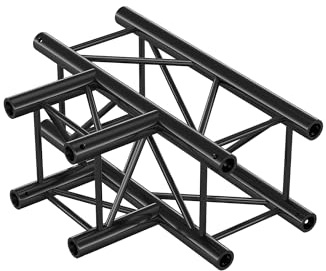 Milos Pro-30 Square F Truss - T-Cross 3-way QTVF35-90° corner - heavy duty - black - F