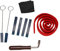 Hoirpeory Klavier Stimmung Kit 10 Teiliges Klavier Stimmung Werkzeug Kit/Klavier Stimmung Schrauben SchlüSsel Hammer/Filz Temperament Strip/Rubber Mute
