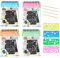 Sipobuy Pack Von 4 Scratch Pads, 40 Blätter Regenbogen Magie Scratch Papier Kunst Und Handwerk Graffiti Notebooks Mit 4 Stifte Und Schablonen Für Kinder Party Festival Spiele Geschenke
