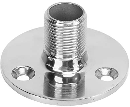 Fester Antennensockel 25 Mm Marine-Antennensockel 316 Edelstahl Außengewinde Antennensockel Bootszubehör Fester Stubby-Antennensockel für Marines Boote Kajaks Yachten