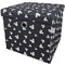 Disney Classic Micky Maus Ottomanen-Aufbewahrungsbox, faltbar, quadratische Spielzeugtruhe, Box mit Deckel für Kinder, Fußhocker, belastbar bis zu 30 kg, schwarz