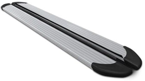 OMAC Seitenschweller Trittbretter Schweller kompatibel mit VW Caddy 2020-2024 L1 Kurzer Silber