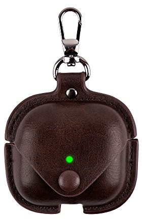 CasurvivePro Fundas para auriculares para AirPods 3, fundas de piel sintética con mosquetón para Apple AirPods (3ª generación)