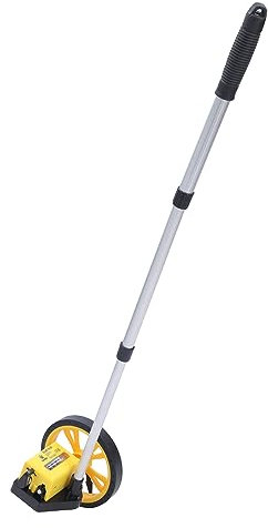 TOPWAY Mechanical Distance Measuring Messrad meterzähler Entfernungsmessrad 99999.9m mit Teleskopgriff aus Aluminiumlegierung, Rollrad mit 159 mm Durchmesser und Tragetasche, für Straßenvermesser