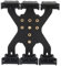 ACEXIER Porta bossoli tattico per Fucile Calibro 12 4/8/12 Colpi Caricatore Regolabile Sacchetto di Munizioni Cintura Clip Adattatore Mag Caccia Accessori (12 Rounds Black)