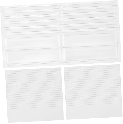 STOBOK 1 Satz Etikettenbeutel-papier-kombipaket Visitenkartenhalter Zum Aufkleben Transparent Etikettenhalter Für Supermarktetiketten Kartenschutz Anzeige Von Aufkleberhalter Tasche Pvc