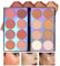Prreal 16 colori Contour & Highlight & Blush Palette trucco multifunzione 3 in 1 con contour Blush & Bronzer Pressed Powder Palette, Natural Smudge-proof Face Eyeshadow Cosmetics
