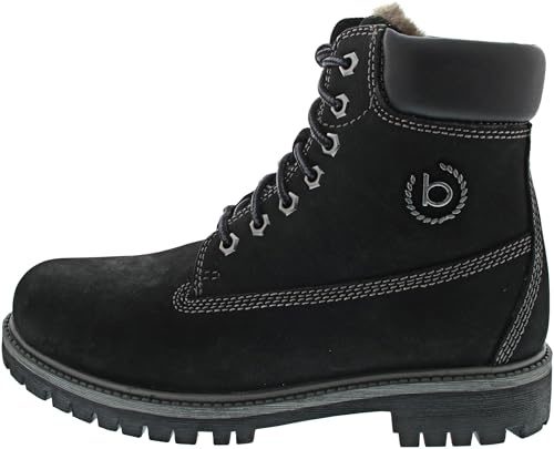 bugatti Herren-321-ANV40-1550-1010-Stiefel Warmfutter,black/black,43