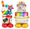 2 palloncini ad idrogeno Happy Birthday, elio, per palloncini, torte gonfiabili e regali, palloncini per feste di compleanno, adatti per bambini, adulti