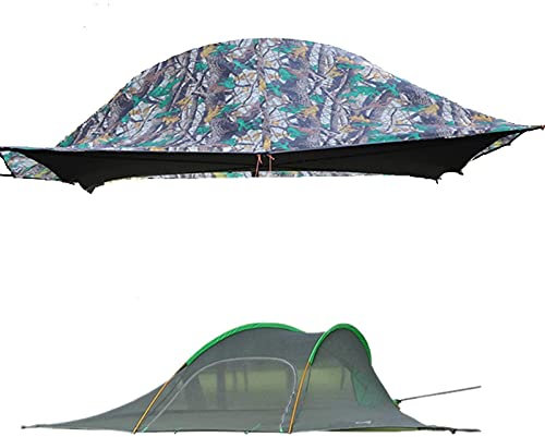 Hängematte, Camping-Hängematte, multifunktional, für drinnen und draußen, tragbar, zum Aufhängen, Zelt, Schaukel, Fallschirm-Rucksack, Reisebett-Hängematte