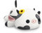 shownicer Peluche de vaca Kawaii, cojín de peluche de vaca lechera, regalo para niños y niñas a partir de 12 años (negro, 30 cm)
