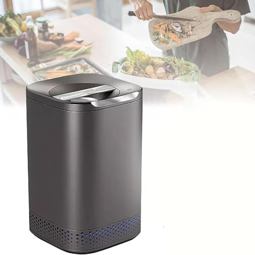 LSBHPPD Compostiera Cucina Elettrica,Compostiera Cucina Intelligente per Rifiuti, Bidone per Il Compostaggio per La Casa E La Cucina,Ciclatore Automatico per Rifiuti Alimentari Bancone