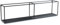 HowHomely Wandregal Schwarz aus Metall | Wanddeko Wohnzimmer 30x120x20 cm | Bücherregal Wand oder Küchenregal Hängend | Regalbrett für Schlafzimmer Bad oder Café
