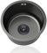 Evier Cuisine Noir,Petit évier 1 Bac Rond,éVier de Cuisine,Mini Evier Inox,Lavabo Cuisin pour Caravane,Camping Bar,FaçOns D'Installer Sur Le Plan et Sous Plan (Ø 30cm)