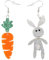 GUIZIYAO Damen Ohrringe Ostern, Hänger mit Hasen und Karotte, Niedlich für Mädchen und Frauen, Osterschmuck Geschenke